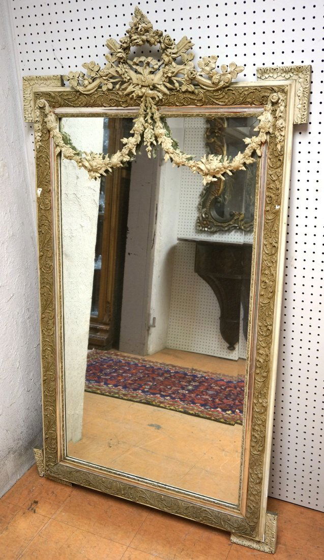 Fancy French style Wall Mirror. Decorative Moldin (1 of 8)