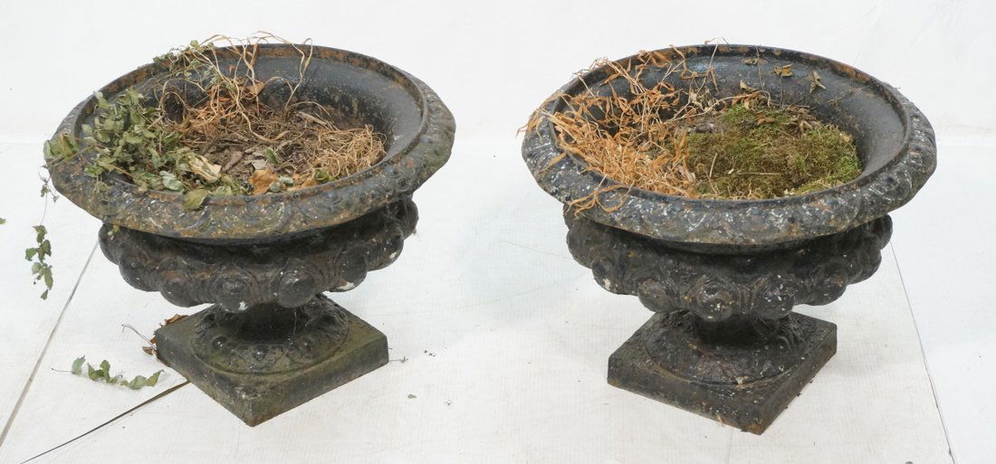 Pr Black Vintage Iron Garden Planters. Patio Outd (1 of 7)
