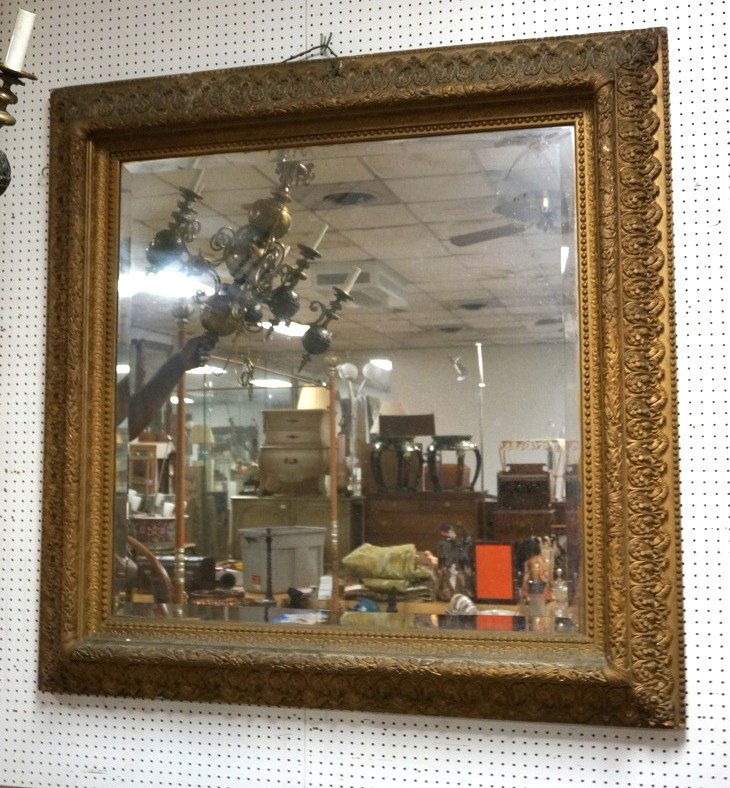 Antique 10" Wide Gilt Deep Well Framed Large Wall (1 of 10)