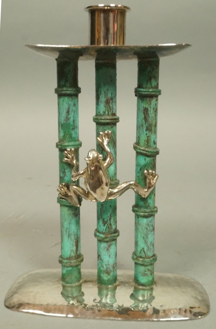 EMILIA CASTILLO Mexican Silver Plated Bamboo & Fr (1 of 5)