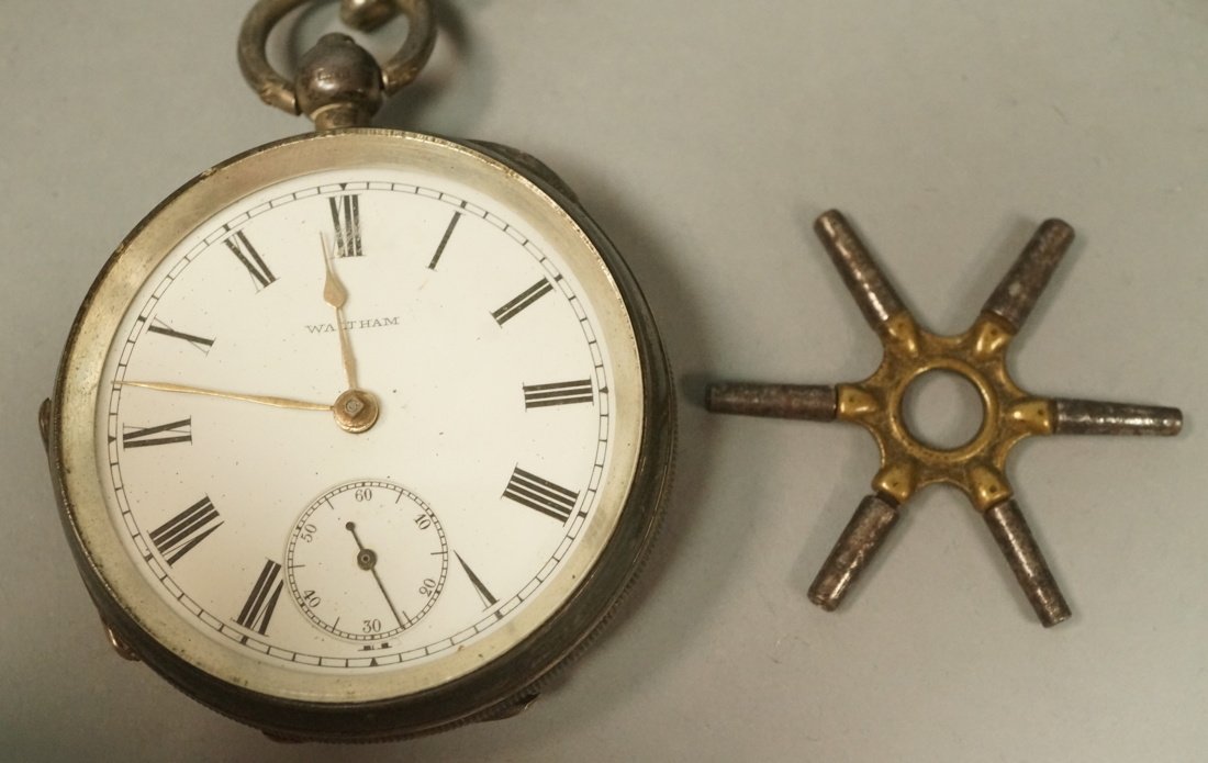 Large Sterling WALTHAM Mens Pocket Watch. Hallmar (1 of 5)