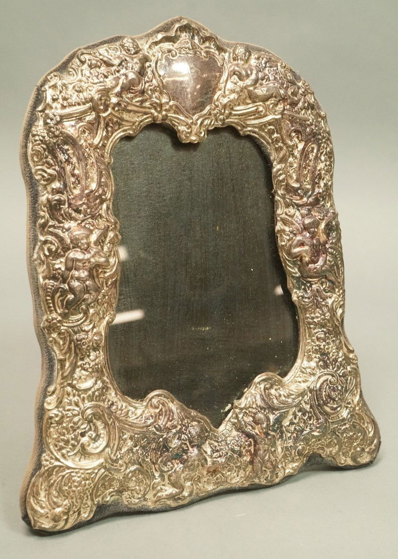 Hallmarked Sterling Antique Fancy Repousse Frame. (1 of 7)