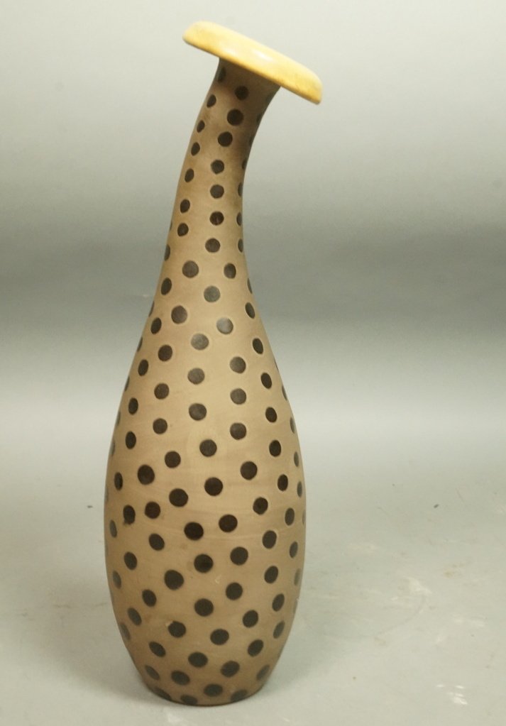 ANNA LISA THOMSEN Swedish Art Pottery Vase. UPSAL (1 of 4)