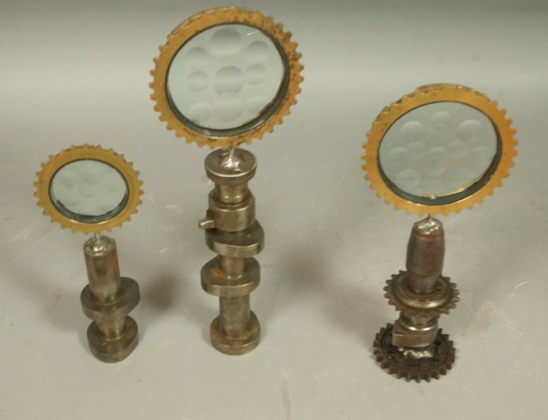 Set 3 Small Magiscopes. Brass Frames. Engraved si (1 of 9)