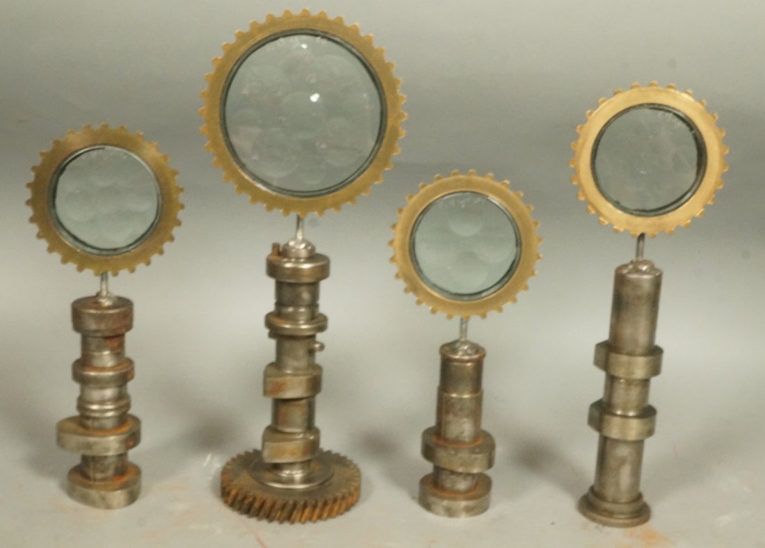 Set 4 Magiscope Sculptures with brass frames. Ind (1 of 10)