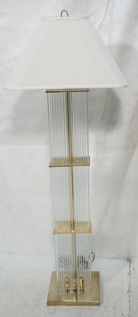 Gaetano Sciolari Style Rod Floor Lamp. Three leve (1 of 9)