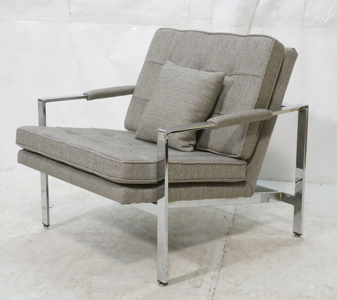 Milo Baughman Chrome Modernist Lounge Chair. Flat (1 of 6)