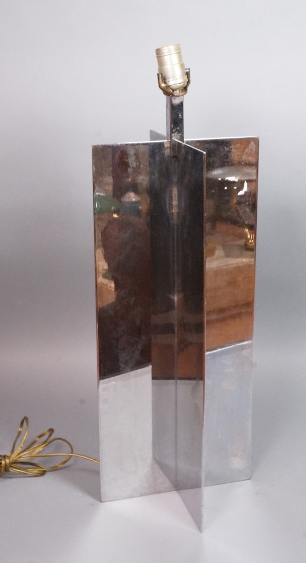 Sonneman style Steel "X" form Table Lamp. Minimal (1 of 7)