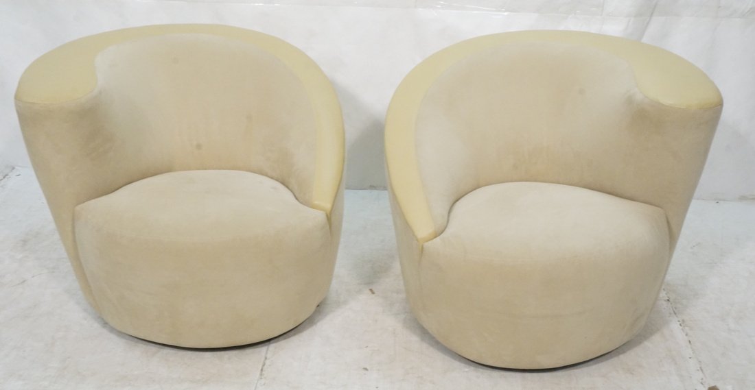 Kagan Directional Lounge Chairs. Pr Camel color S (1 of 10)