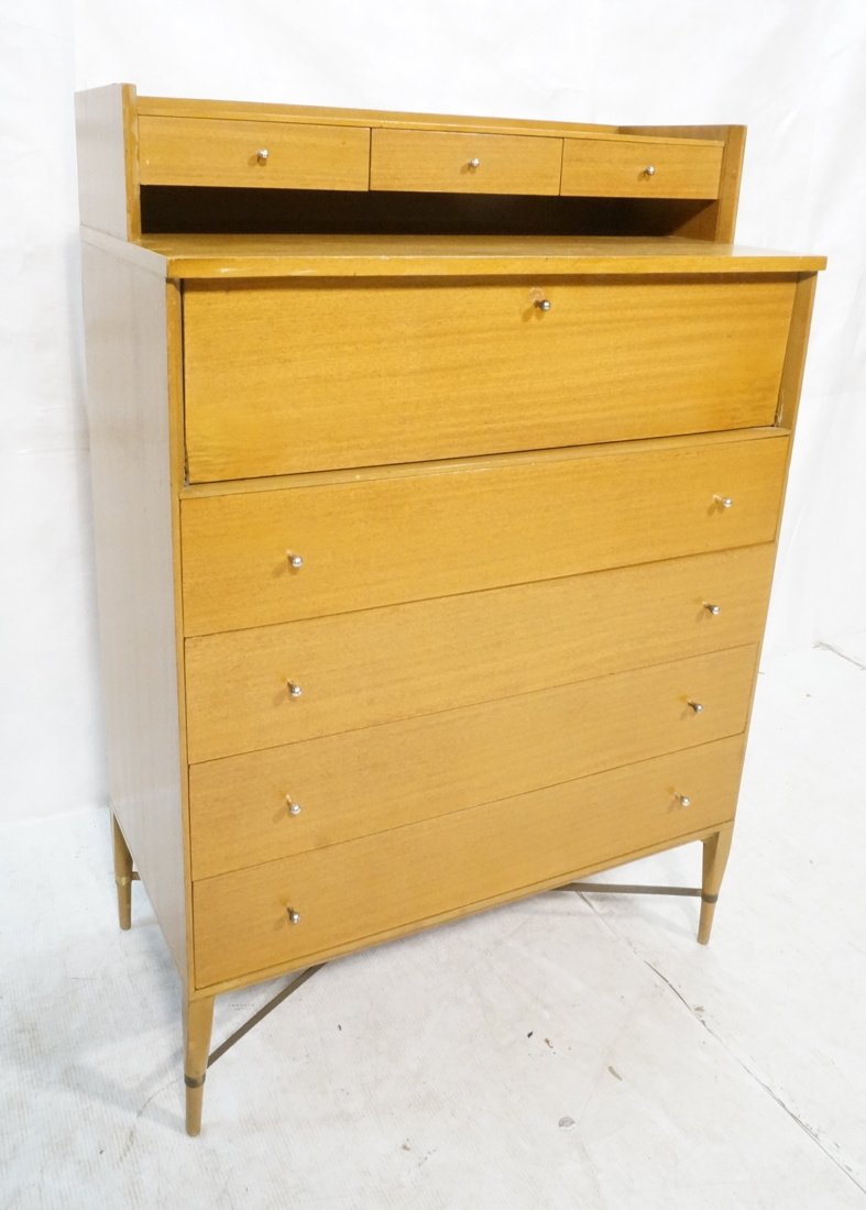 PAUL McCOBB Gentleman's Chest Dresser. Set back t (1 of 8)
