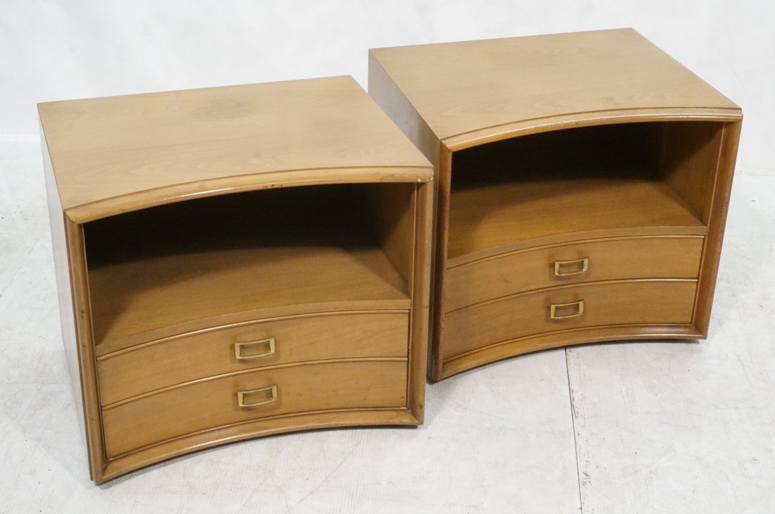 Pr Paul Frankl JOHNSON Furniture Bowed Night Stands. (1 of 9)