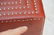Pr LEE Red Leather Modernist Cube Side Tables. Si - 7