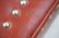 Pr LEE Red Leather Modernist Cube Side Tables. Si - 8
