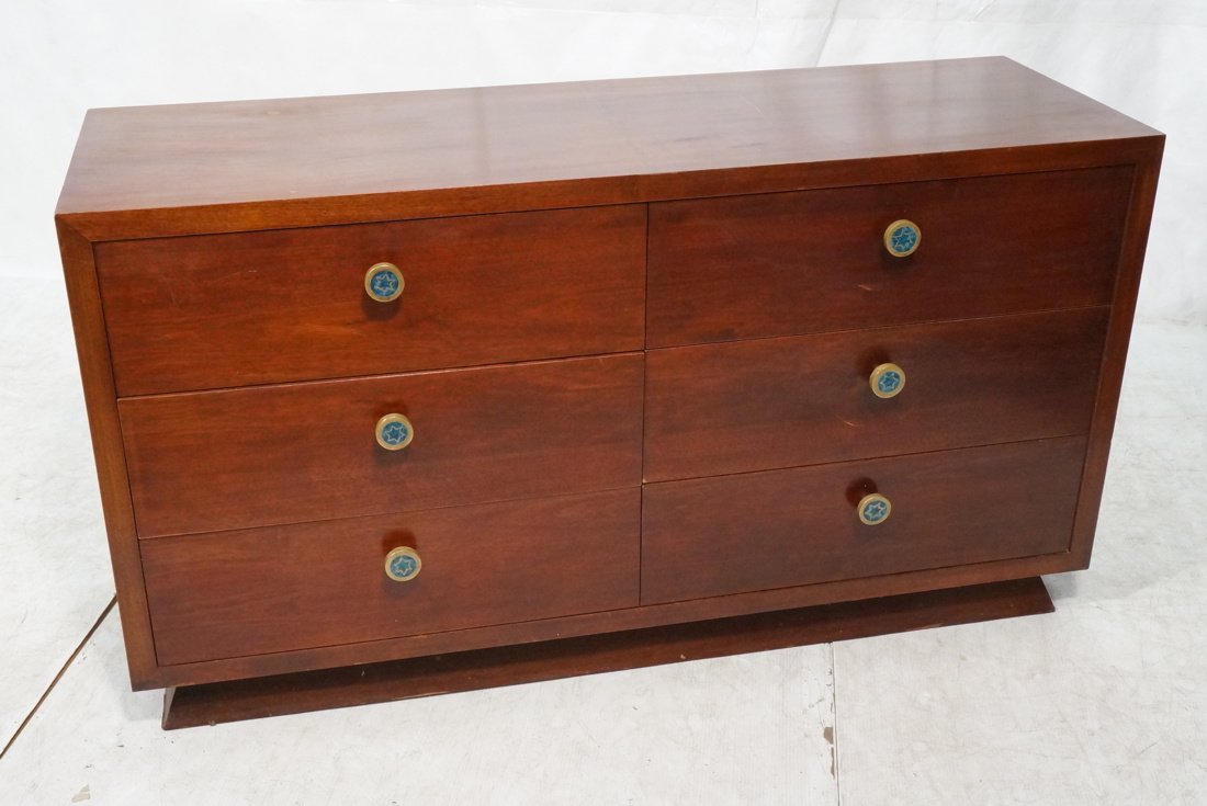 6 Drawer Chest Dresser. PEPE MENDOZA brass enamel (1 of 8)