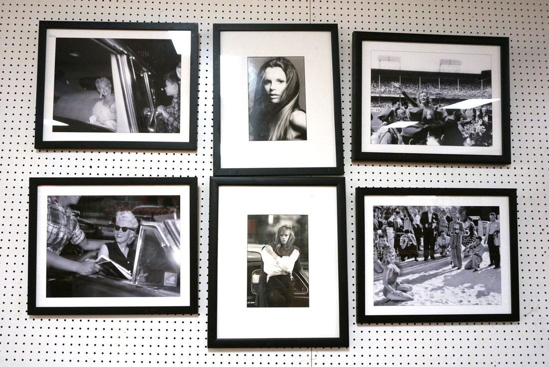 Lot 6 B&W Photographs. 3 Marilyn Monroe. 3 Hollyw (1 of 8)