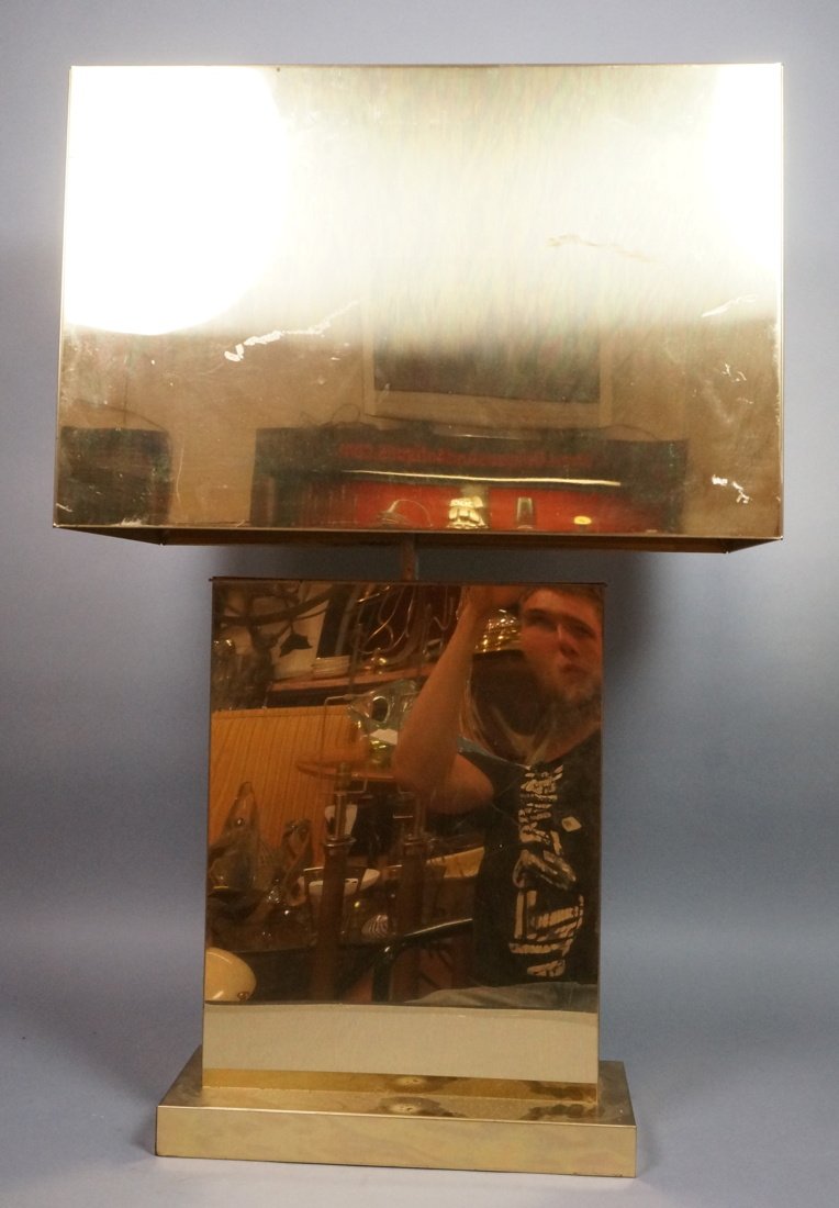 Single C JERE 1976 Large Brass Modernist Lamp. Ma (1 of 10)