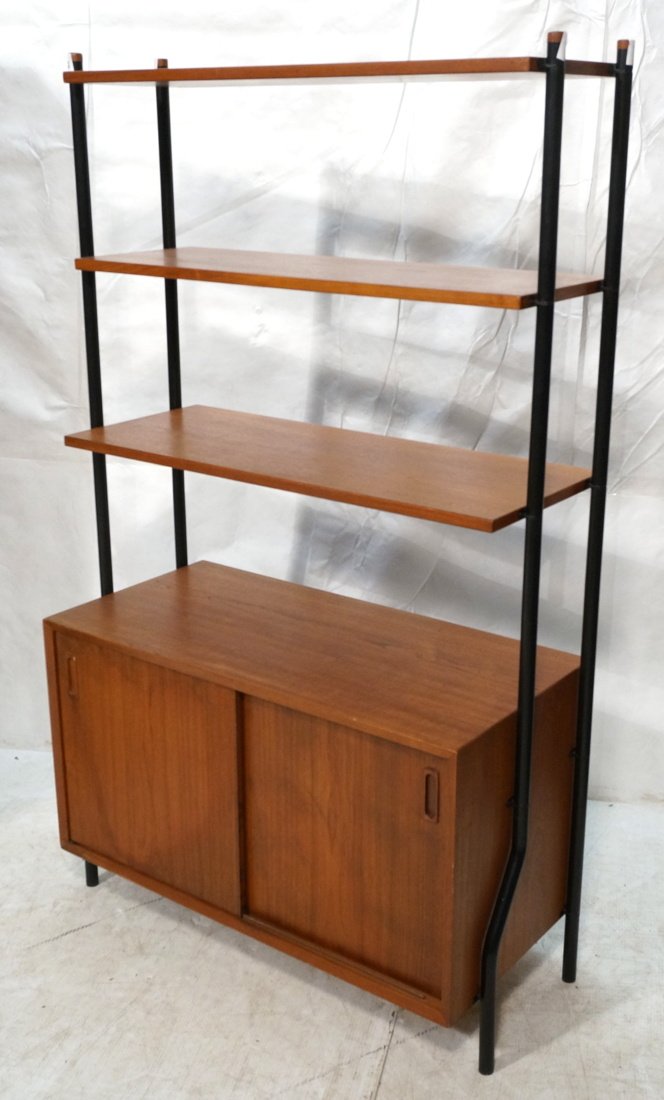 LYBY style Wood Shelf Unit Bookcase. Sliding Wood (1 of 7)