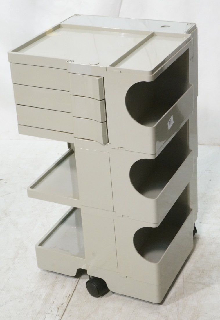 Boby Cart by Joe Colombo. Gray Molded plastic wit (1 of 8)