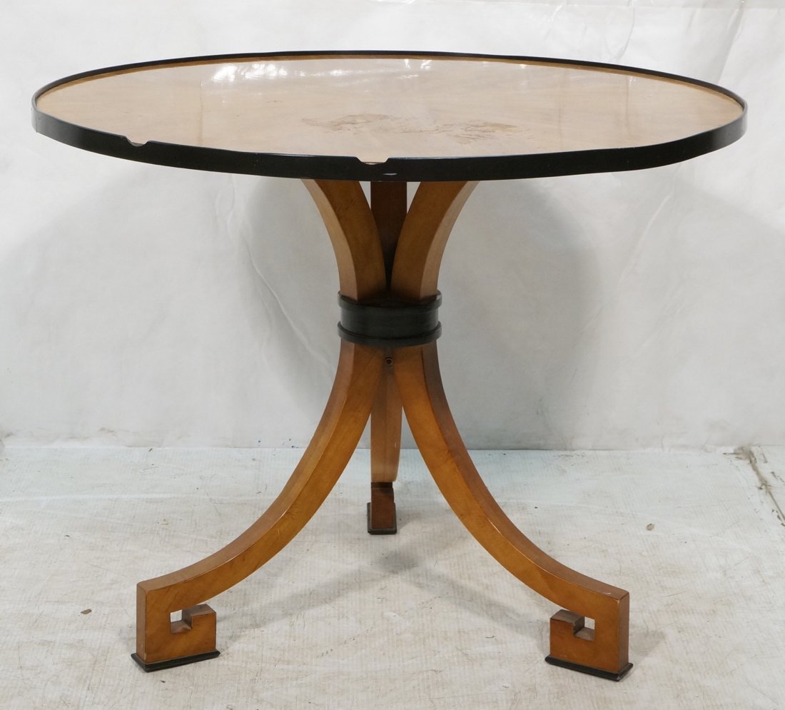 Three Legged Side Table. Round wood top. (1 of 8)