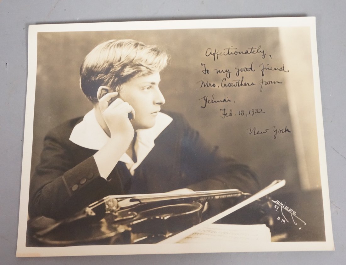 YEHUDI MENUHIN Early Autographed Photograph. Earl (1 of 6)