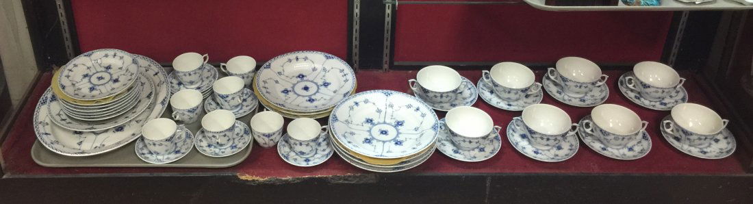 48pc ROYAL COPENHAGEN Denmark Blue Onion Dish Set (1 of 10)