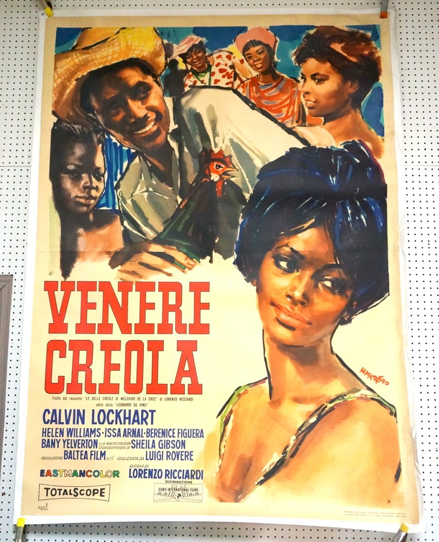 Large "Venere Creola" Movie Poster. Mounted on Ca (1 of 9)