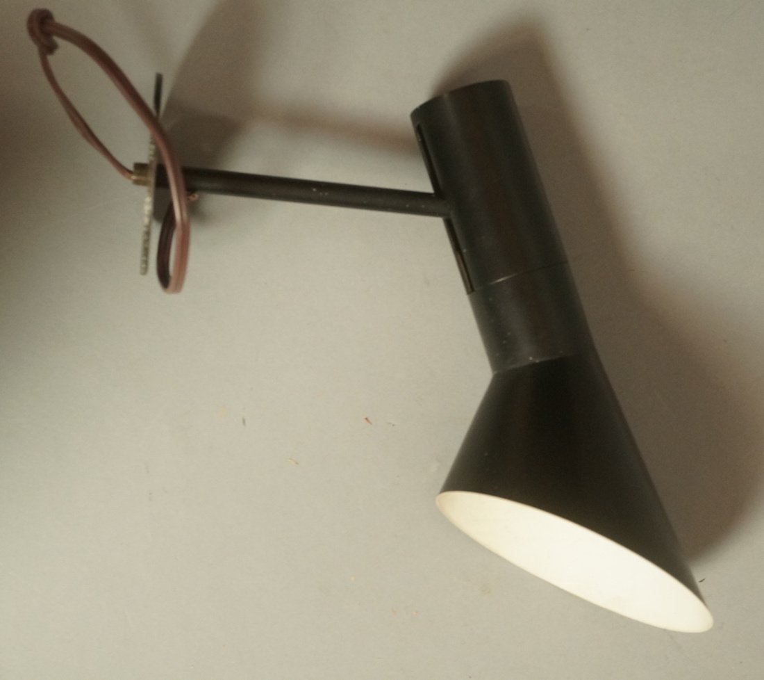 Arne Jacobsen Wall Mounted Black Metal Sconce Lam (1 of 7)