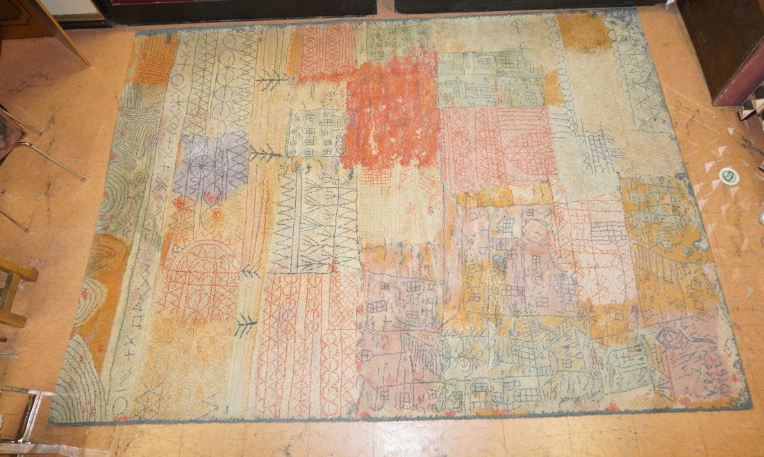 11' x 8'2" EGE Paul Klee Inspired Shag Rug. EGE A (1 of 4)