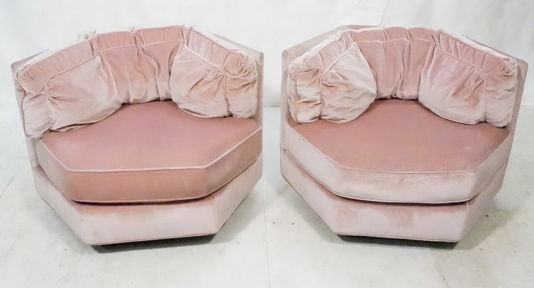 Pair Baughman Thayer Coggin Lounge Chairs.  Hexag (1 of 9)