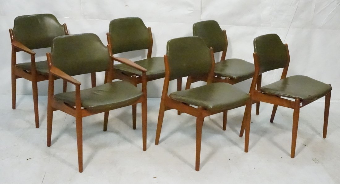 Set 6 ARNE VODDER Teak Dining Chairs. (1 of 9)