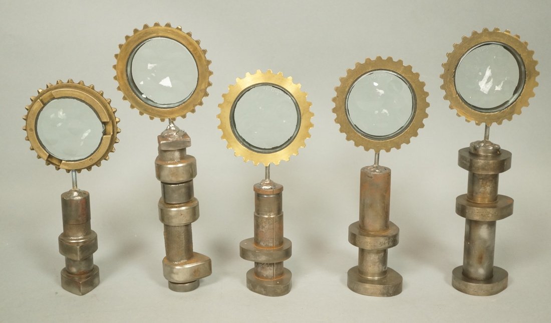 Set 5 Glass Magiscopes. Five small industrial scu (1 of 7)