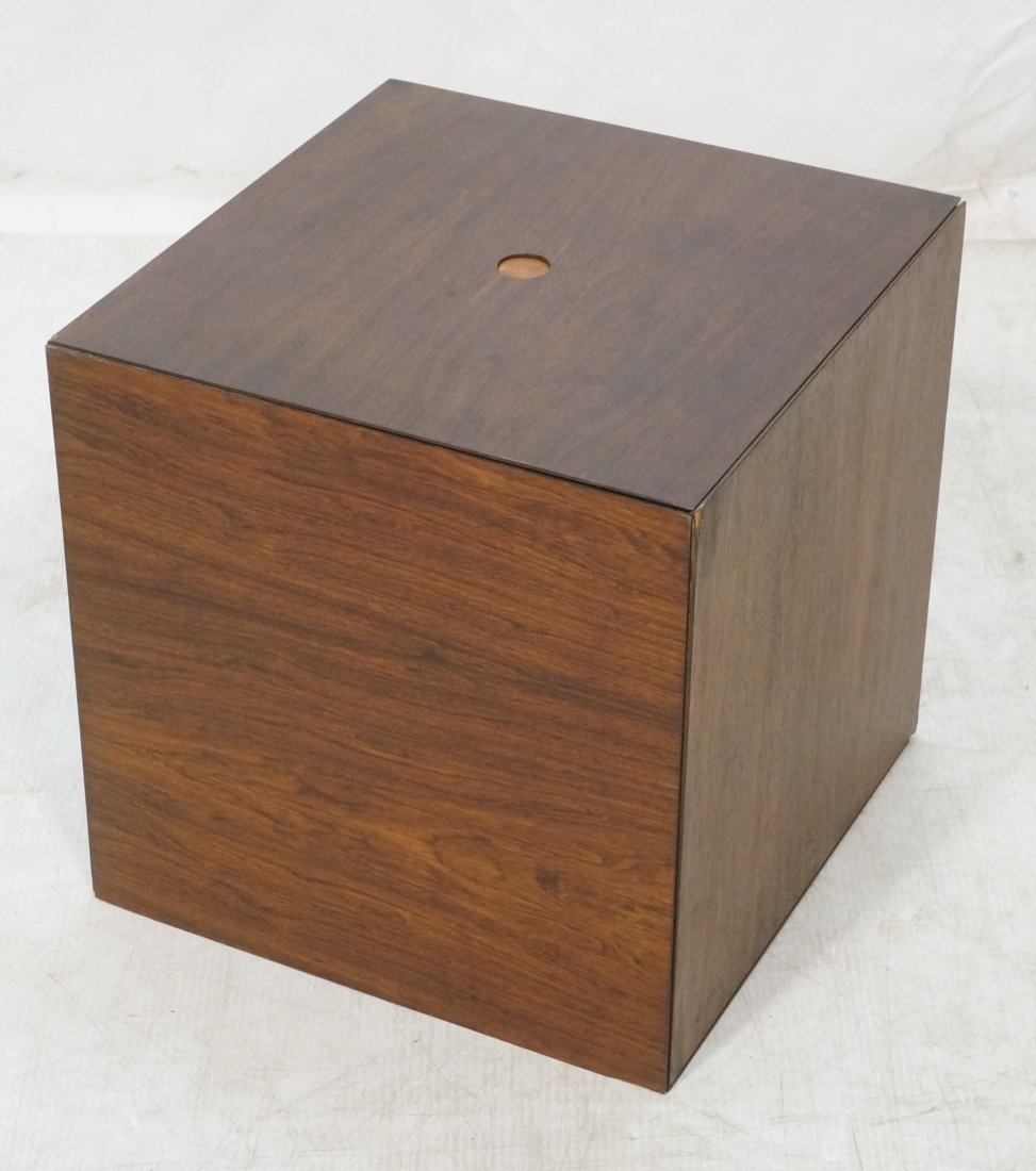 Rosewood Cube Table Stool with interior nesting t (1 of 8)