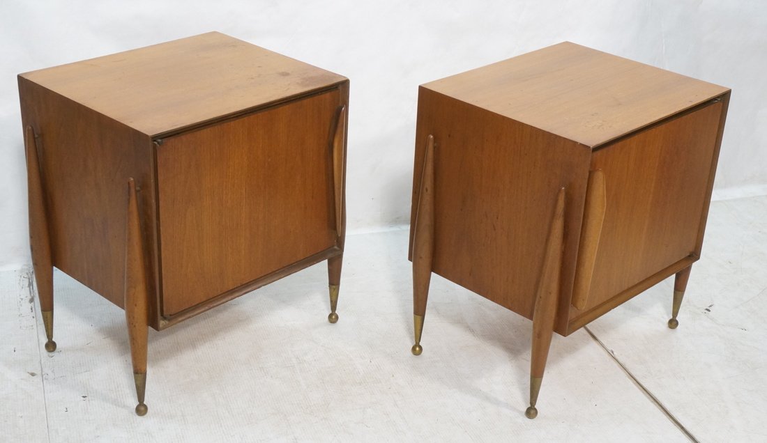 Pr American Modern Walnut Night Stands. Unique fo (1 of 10)