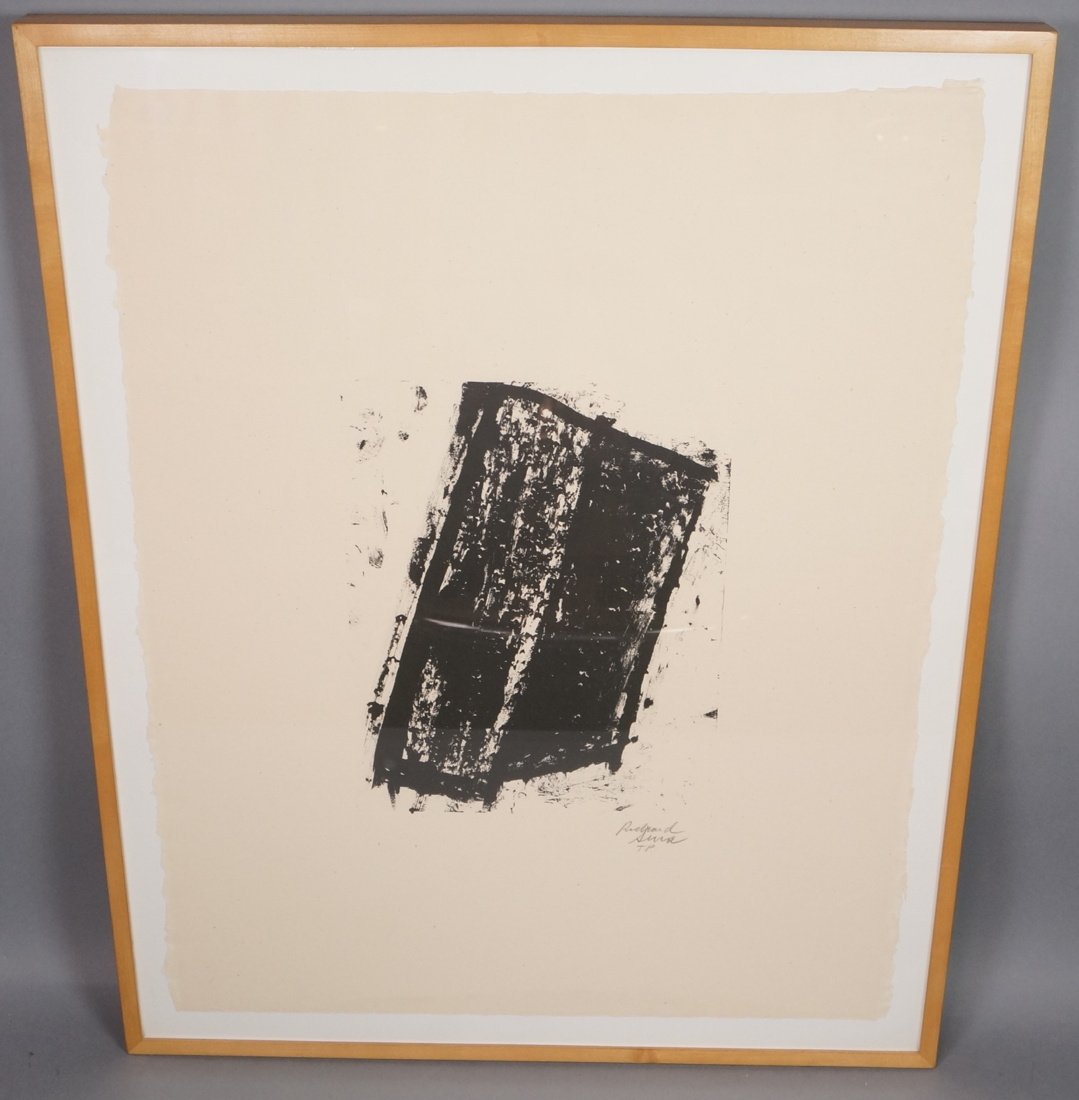RICHARD SERRA Lithographic Print. Pencil signed (1 of 10)