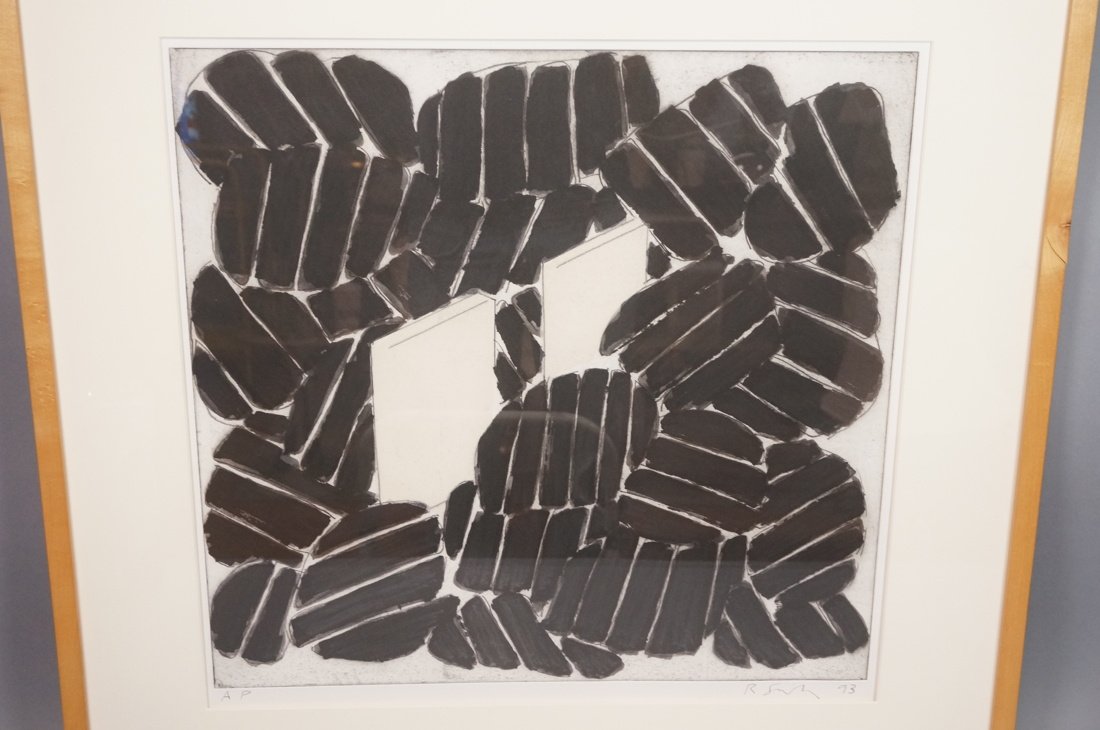 RICHARD SMITH Aquatint. "Composition" Pencil Sign (1 of 10)