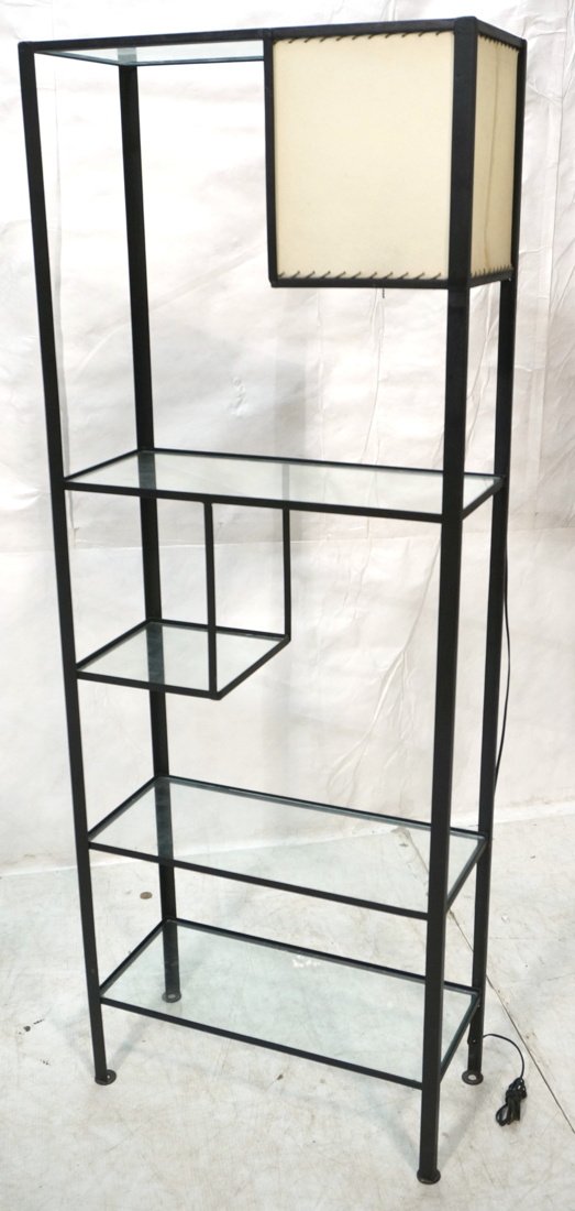 Frederick WEINBERG Iron & Glass Etagere. Shelf Un (1 of 9)