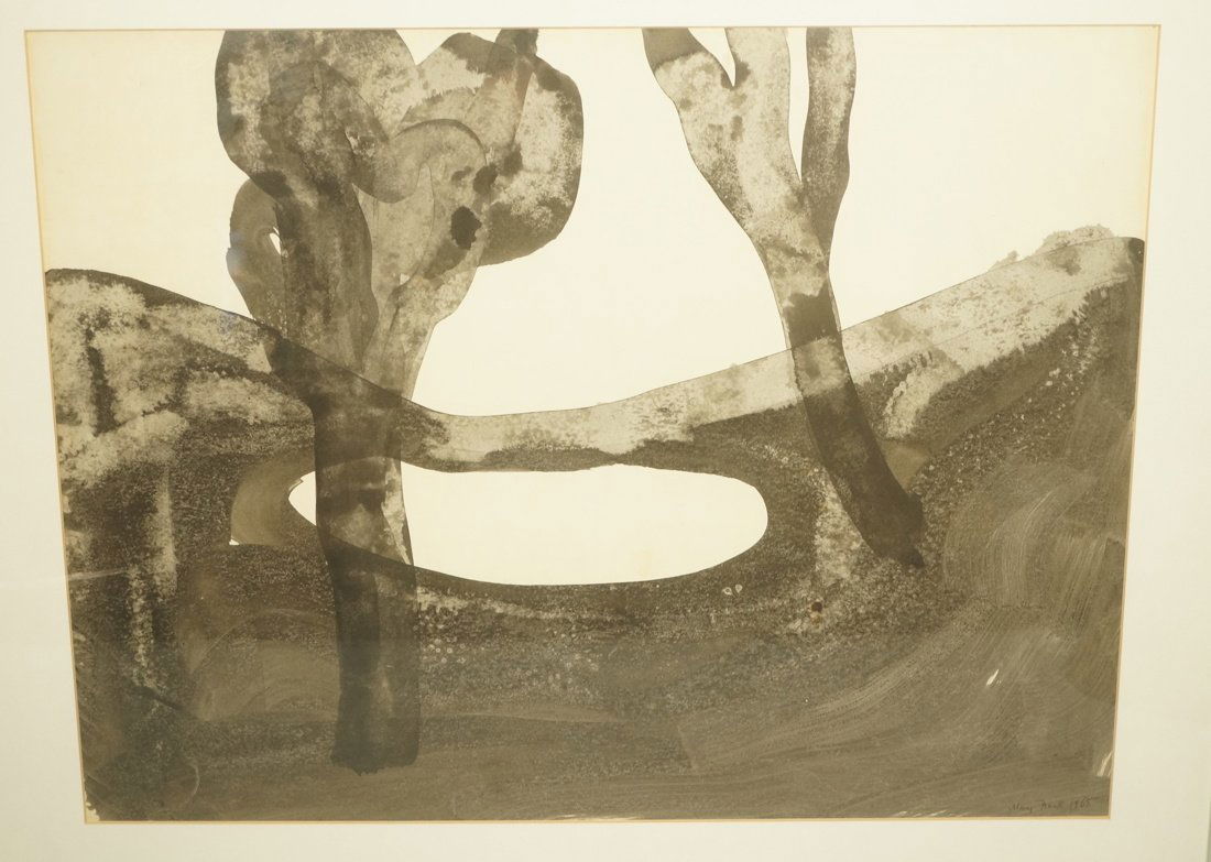 MARY FRANK "Abstract Trees" Original Art. Signed (1 of 10)