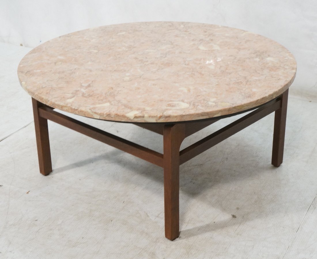 Marble Top JENS RISOM Designs Cocktail Table. Rou (1 of 7)