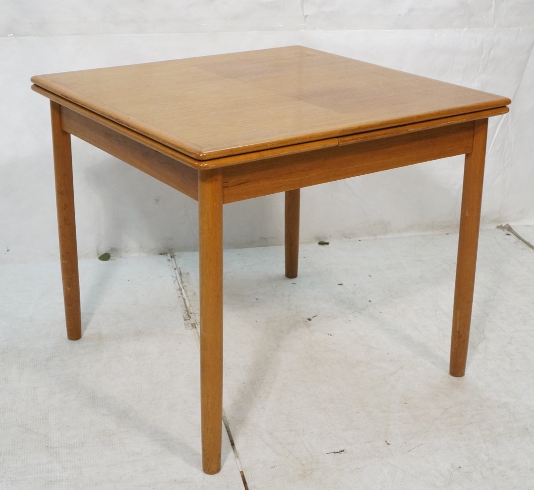 Danish Teak Extension Dining Table. 12" leaves (1 of 10)