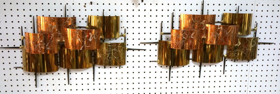 Pr HIGGINS Copper & Brass Panel Wall Hangings. St (1 of 7)