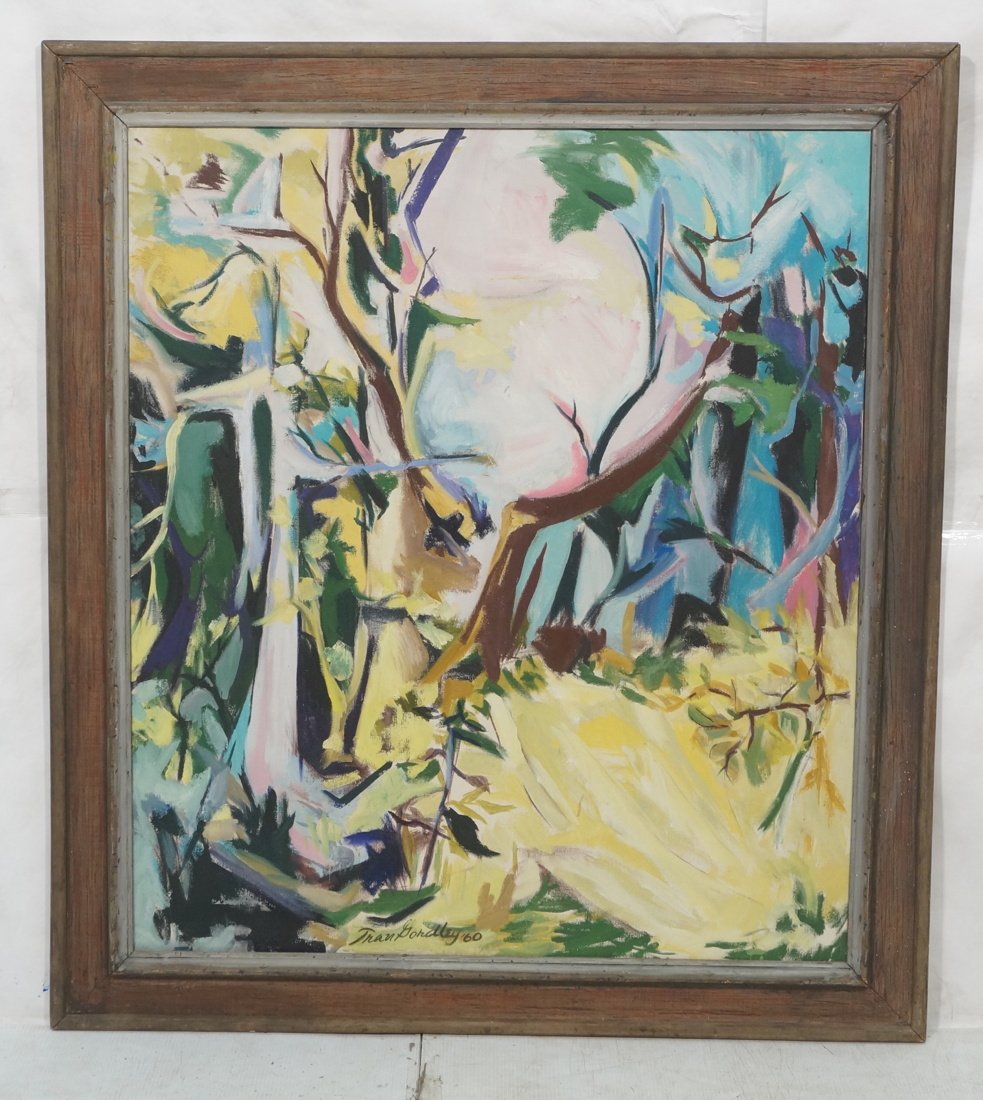 TRAN GORDLEY Oil Painting. Landscape Forest Scene (1 of 10)