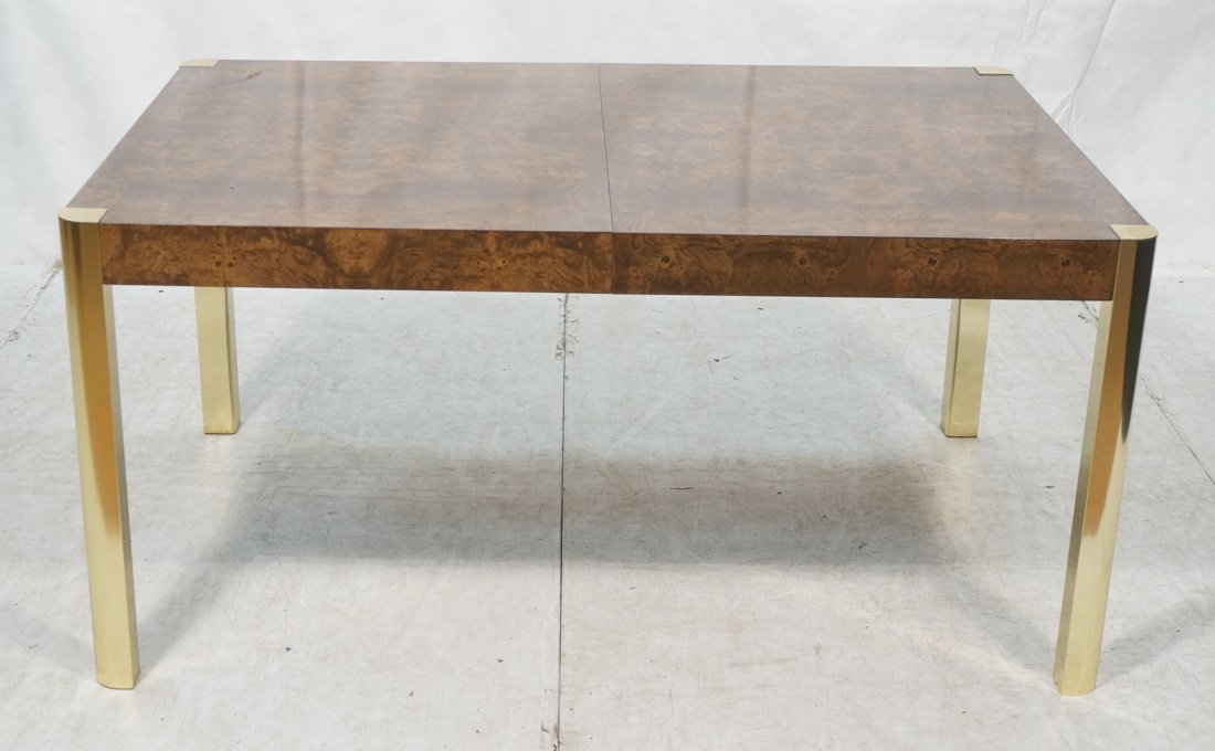 Mastercraft style Burl Wood Dining Table. Rounded (1 of 7)