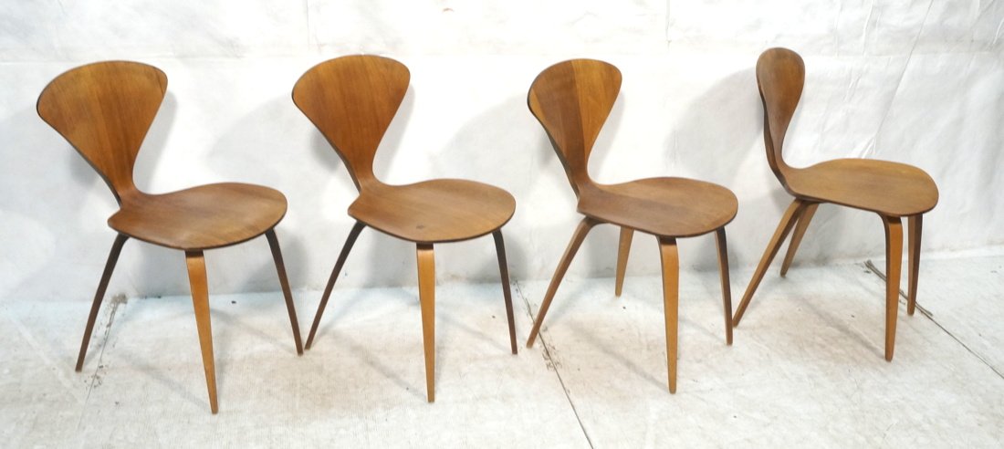 Set 4 Cherner Plycraft Side Chairs. Dated May 196 (1 of 10)