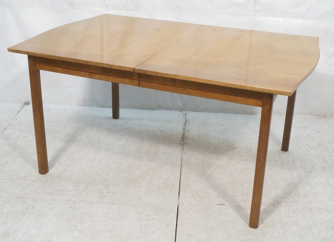 American Modern Walnut Dining Table. Inlaid Oval (1 of 8)