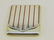 86: Art Deco FRENCH STERLING ENAMEL BOX COMPACT Hinged.