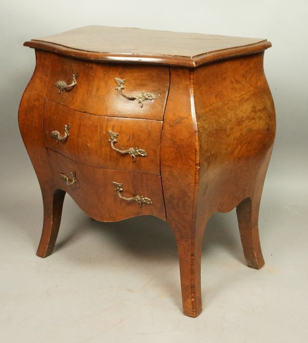 Miniature Walnut Bombay Chest of Drawers (1 of 5)