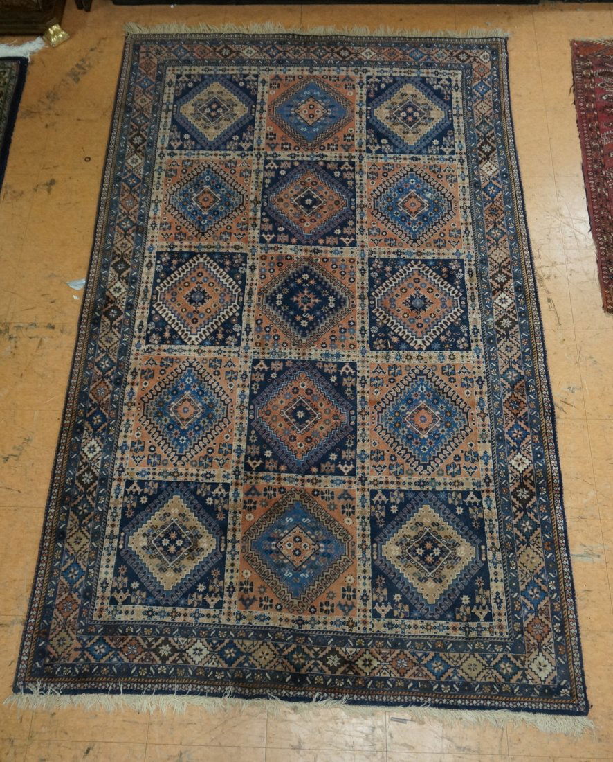7'11x4'11 Oriental Carpet Blues and Pinks (1 of 7)