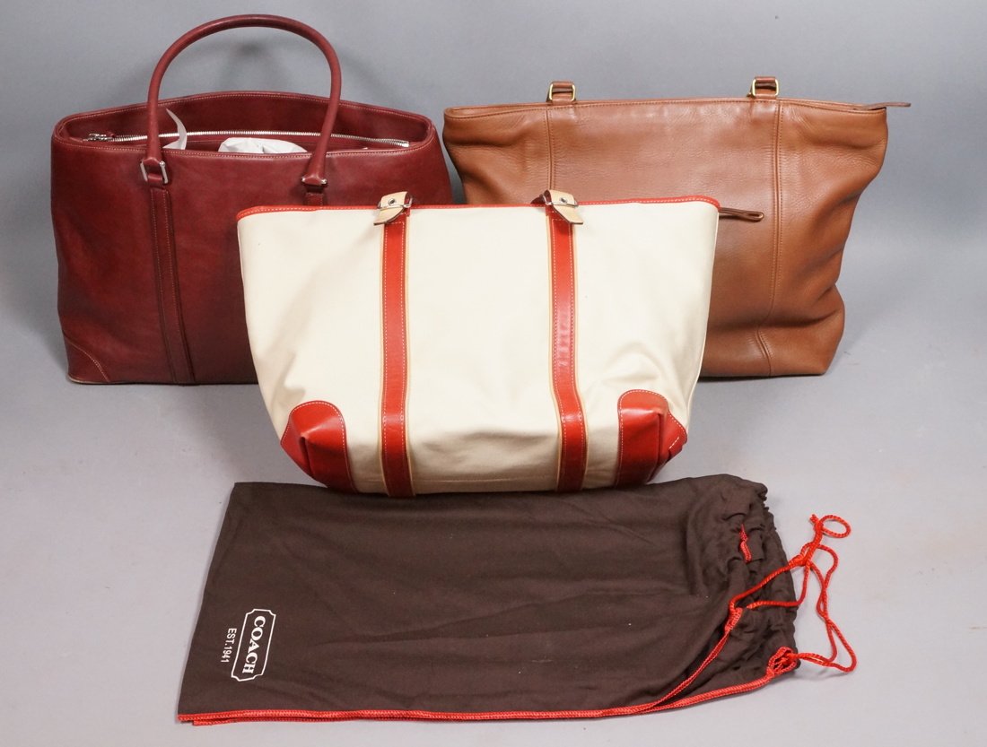 Lot 3 COACH Designer Shoulder Handbags Purses. 1) (1 of 8)