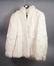 White Rabbit Fur Short Jacket. Hook & Eye Closure