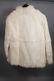 White Rabbit Fur Short Jacket. Hook & Eye Closure - 4